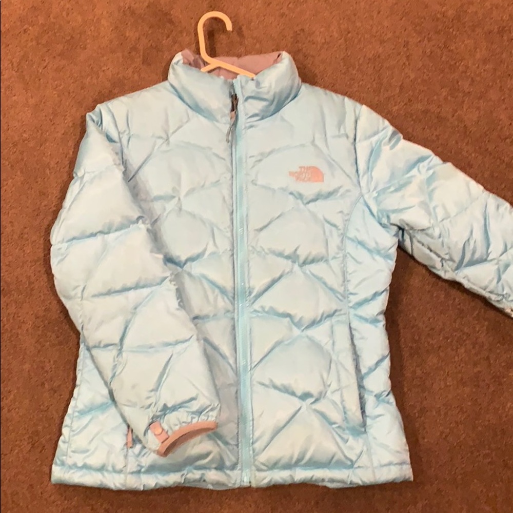 North Face Bubble Jacket (Light Blue)
